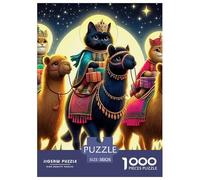 Camel 1000 Pieces Premium Jigsaw Animal Age 3+ Quirky, Abstract Design, Fun Details, Educational, Challenging 38x26cm/1000pcs