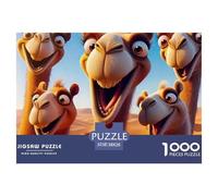 Camel 1000 Pieces Premium Jigsaw Animal for Adults Gifts Quirky, Abstract Design, Fun Details, Educational, Challenging Puzzle Games 38x26cm/1000pcs