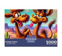 Camel 1000 Pieces Premium Jigsaw Animal for Adults Quirky, Abstract Design, Home Decoration, Educational, Challenging Puzzle Games 38x26cm/1000pcs