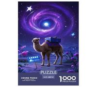 Camel 1000 Pieces Premium Jigsaw for Adults Gifts Quirky, Abstract Design, Fun Details, Educational, Challenging 52x38cm/1000pcs