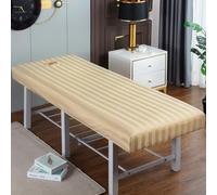 Camel,70x185cm/2.2x6ft,Massage Bed Sheet Massage Table Sheets with Face Hole,Full Bedspread Washable Protective Cover Elastic Massage Fitted Sheet Beauty Salon SPA Bed Cover