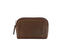 camel active Bags Bilbao Men's RFID Portrait Leather Wallet Medium Black, Cognac, 12x3x8, 000124