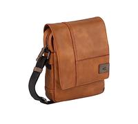 camel active, Laos Men's Shoulder Bag, Cognac, 21 x 7 x 37 (LxBxH), wallet landscape format