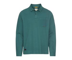 Camel Active Herren Langarm Poloshirt aus Reiner Baumwolle