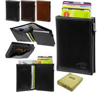 Camel Active Leather Aluminum Wallet Coin Purse Credit Card Holder RFID