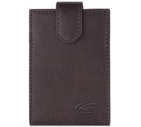 camel active Leather Card case Discover Card Wallet Brown Dark Brown