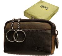 CAMEL Active Leather Key Case Key Bag Key Organizer 2 Rings 2 Compartments