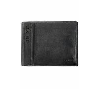 camel active Melbourne Men's Horizontal Leather Wallet Medium, Black, 12,5x2,5x10, 000510