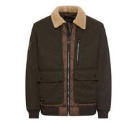 camel active Men Bomber Jacket Dark Chocolate Teddy Collar Quilted 430160 8N