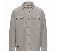 camel active Men Cord Overshirt Relaxed Fit Dust Grey Button Shirt 100% Cotton