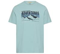 Camel active Men T-Shirt Print 409700 7T02 32 Ocean Green Round Neck