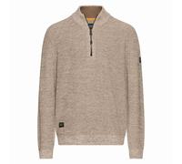 camel active Men Troyer Knit Sweater 409530 8K06 15 Desert Beige