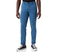 camel active Men's 477875/7F15 Dress Pants, Aqua Blue, 31W / 30L