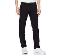 camel active Men's 5-pocket Houston Straight Jeans, Black (Forever Black 9), 34W / 30L