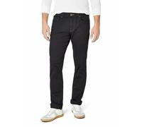 camel active Men's 5-Pocket Houston Straight Jeans, Black, W33/L36