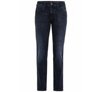 camel active Men's 5-Pocket Madison Straight Jeans, Dark Blue, W33/L34