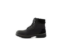 camel active Men's classic boots with warm padding, Black 100, 8.5 UK