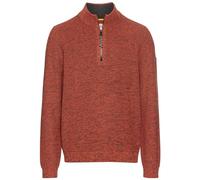 camel active Men's Cotton Blend Knitted Troyer, red-Orange, L