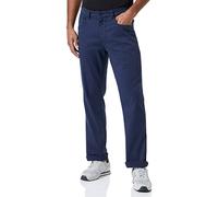 camel active Men's Cotton Trousers Relaxed fit Woodstock Pants, Dark Blue, 32 W/34 L