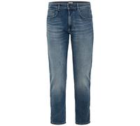 camel active Men's Denim Jeans in Tapered fit with Stretch, Blue, 33 W/36 L