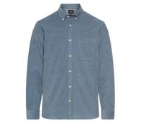 Camel Active Men's Fine Cord Shirt Long Sleeve Blue 6S42 409142 43 Stone Blue