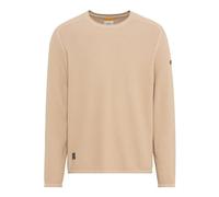 camel active Men's Fine Knit Pullover Made of Organic Cotton, Sand, XXL