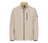 camel active Men's Fleece Jacket with Stand-Up Collar, Beige, XL