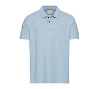 camel active Men's Half Sleeve Pure Cotton Polo Shirt, Blue, L