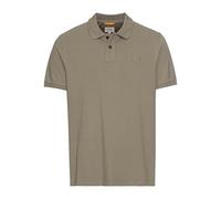 camel active Men's Half Sleeve Pure Cotton Polo Shirt, Khaki, XXL