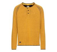 camel active Men's Henley Shirt Made from Certified Organic Cotton, Yellow, XXL