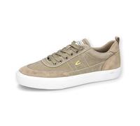camel active Men's Herren Canvas Sneaker mit Logostickerei Braun, Menswear-44, Beige Brown, 9.5 UK