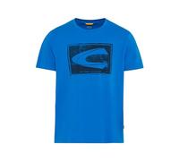 camel active Men's Herren Jersey T-Shirt aus Zertifiziertem Organic Cotton Mittelblau, Menswear-s, mid-Blue, S