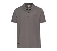 camel active Men's Herren Kurzarm Poloshirt aus Einem Baumwollmix Grau, Menswear-l Polo Shirt, Gray, L