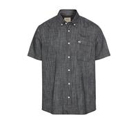 camel active Men's Herren Kurzarmhemd mit Strukturmuster Dunkelblau, Menswear-XXL T-Shirt, darkblue