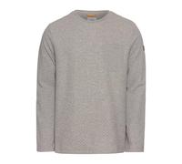 camel active Men's Herren Langarmshirt mit Brusttasche Grau, Menswear-m T-Shirt 1/1 Sleeve, Gray, M