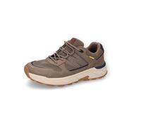 camel active Men's Herren Leder Sneaker mit Mesh Taupe, Menswear-40, 6.5 UK