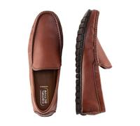 camel active Men's Herren Lederslipper mit Logoprägung Cognac, Menswear-45 Loafer, 10.5 UK