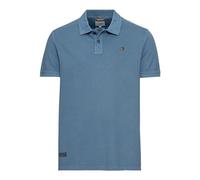 camel active Men's Herren Pique Kurzarm Poloshirt in Regular Fit aus Reiner Baumwolle Blau-grau, Menswear-XXL Polo Shirt, Black/Grey