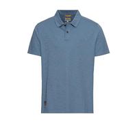 camel active Men's Herren Piqué-Poloshirt aus Zertifiziertem Organic Cotton Blau, Menswear-4xl Polo Shirt, Blue, 4XL