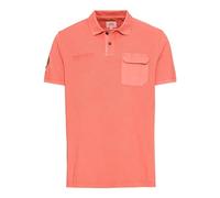 camel active Men's Herren Piqué Poloshirt aus Zertifiziertem Organic Cotton Rot, Menswear-l Polo Shirt, red-Orange, L