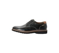 camel active Men's Herren Schnürschuh aus Echtem Leder Schwarz, Menswear-40 Sneaker, Black, 6.5 UK
