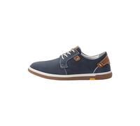 camel active Men's Herren Schnürschuhe aus Echtem Nubukleder Blau, Menswear-42 Sneaker, Blue, 8 UK