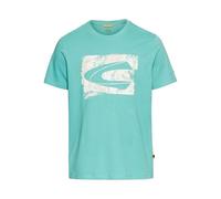 camel active Men's Herren T-Shirt aus Organic Cotton Agavengrün, Menswear-XL, Agave Green