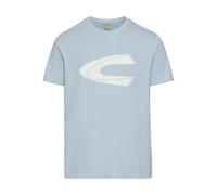 camel active Men's Herren T-Shirt aus Organic Cotton Blau, Menswear-s, Blue, S