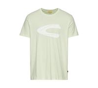 camel active Men's Herren T-Shirt aus Organic Cotton Grün, Menswear-m, Green, M