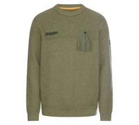camel active Mens Knit Sweater Leaf Green Regular Fit Round Neck 8K18 409500