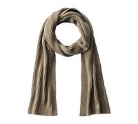 camel active Men's Knitted Scarf Made of Organic Cotton, olive, One Size