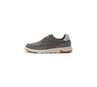 camel active Men's Leather Lace-Up Shoes with Textile Lining Grey Menswear-46, Gray, 12 UK
