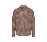 Camel Active Men's Long Sleeve Shirt Brown Black Checked 6S10 409110 55