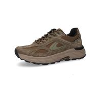camel active Men's Nubuck Leather Trainers, Brown blue, 7 UK